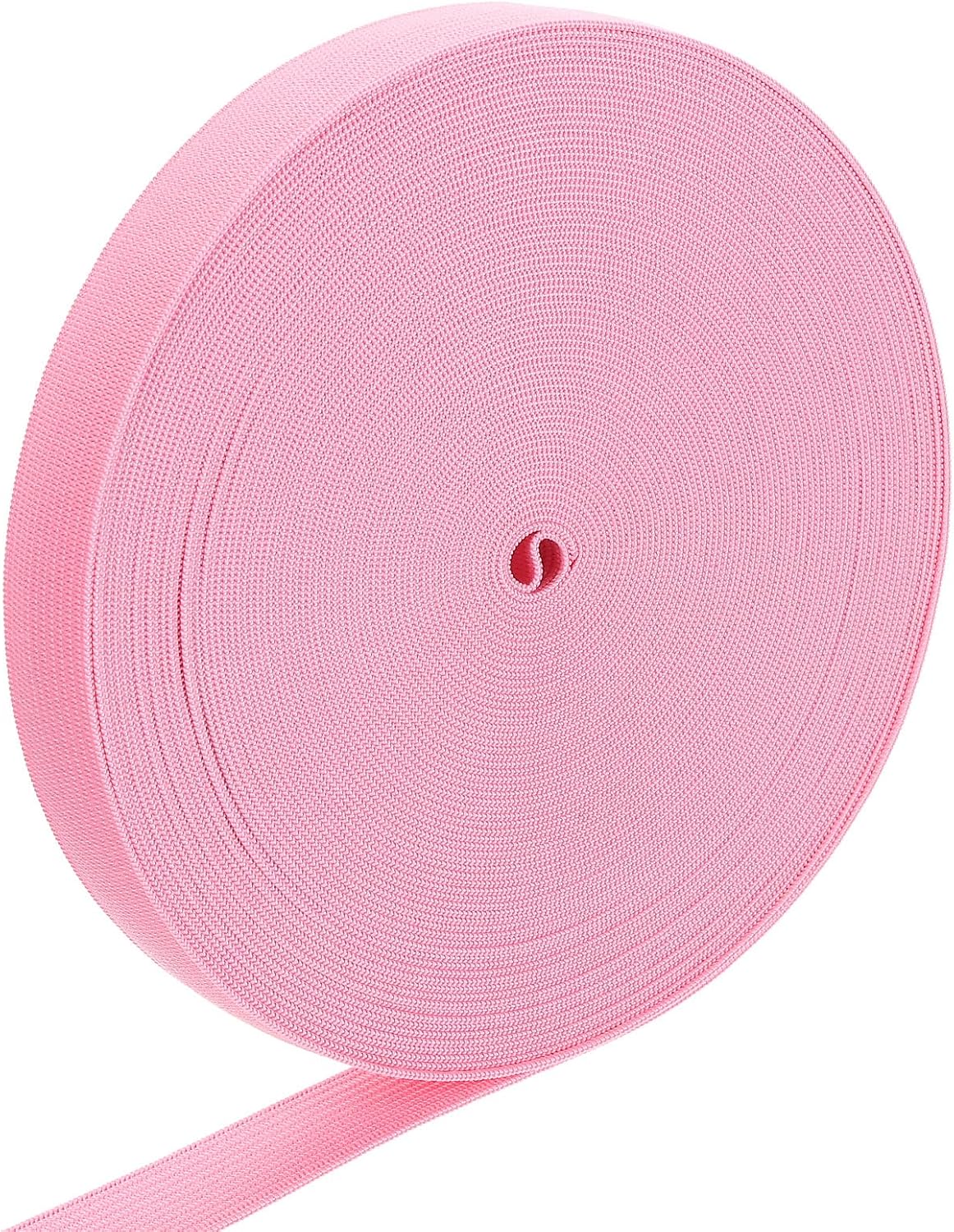 LinkMejor Elastic Band, 0.7" x 15 Yard Stretch Knit Elastic Bands Fabric Elastic Band for Sewing, Wigs, Waistband, Pants, Craft DIY (Meat Pink)
