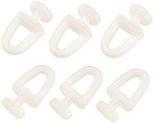 Tubo Plastico per Tende da Cucina Rail Sliding Glider per Finestre Tende da Doccia Tracciato 11mm Dia 50 Pz