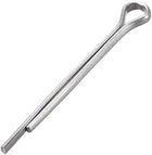 Split Cotter Pin - 3/32 Inch x 63/64 Inch (2.5mm x 25mm) Carbon Steel 2-Prongs Silver Tone Fastener Clip Key 50Pcs