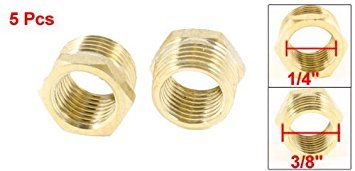 3/8"PT la 1/4"PT Filet Masculin/Feminin Nipse Hex Niple Conectori de Tub 5 Pcs