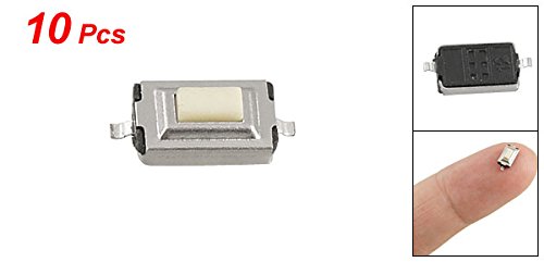 Momentâneo Tact Táctil Botão de Push Switch, 10 Peças, Dispositivos SMT PCB Montados na Superfície, 3 x 6 x 2.5 mm