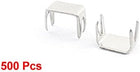 LinkMejor Zipper Slider Replacement Bottom Stopper Stop Kit Silver Tone 500 Pcs