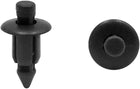 20Pcs 6mm Hole Dia Black Plastic Push Rivet Interior Trim Panel Car Door Clips