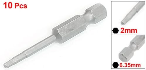 1/4" hurtig skifte stik 6mm magnetisk sekskant skruetrækker bits 50mm længde 10stk