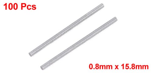 100 قطعة 3.2mm x 15.8mm رؤوس الأنابيب المستقيمة للربط المكونات