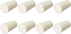 15-19mm Beige Drilled Silicone Stopper Plugs for Flask Test Tube Stopper 8pcs