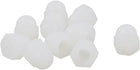 10pcs M4 Plastic Bolt Nut Caps Inner Threaded Protection Covers White