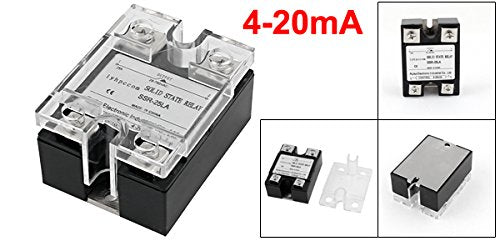 4-20mA Intrare AC 28-280V 25A Ieșire Unipolară Reluă de Stat cu Capac