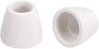 100pcs Ceramic Electrical Insulator, 8mm Dia Tapered Porcelain Tube Ceramic Beads, High Temperature Max 1000C for Oven