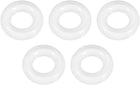 Silicone O-Ring, 8mm OD, 4mm ID, 2mm Width, VMQ Seal Rings Gasket, White, Pack of 5