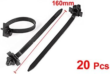160mm x 7mm Zähnlicher feststehender Basis-Schieber Montagekabel Zip-Tie 20 Stk
