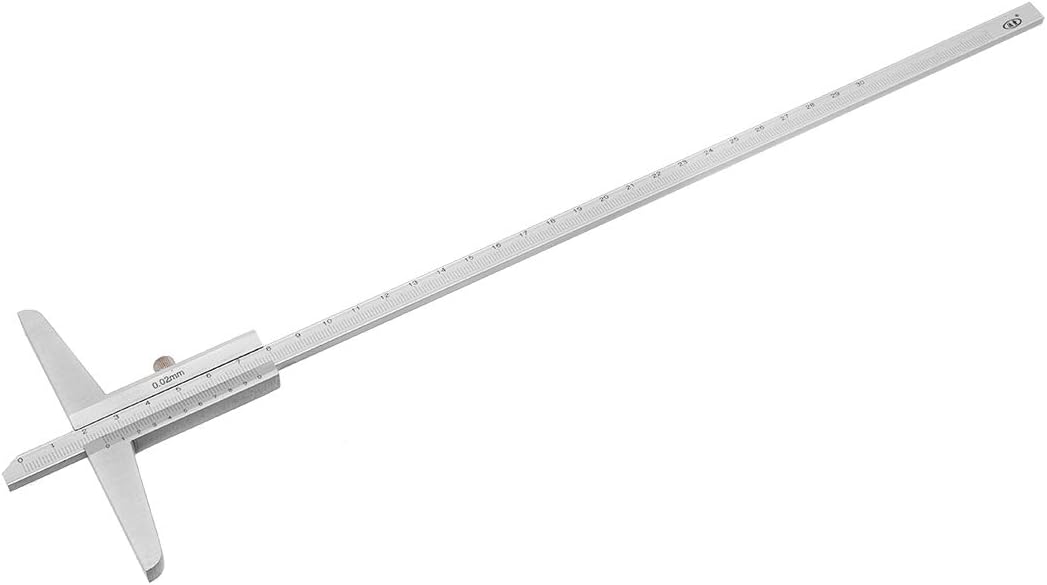 0-300mm Depth Vernier Caliper Micrometer Gauge Measuring Tool 0.02mm Resolution