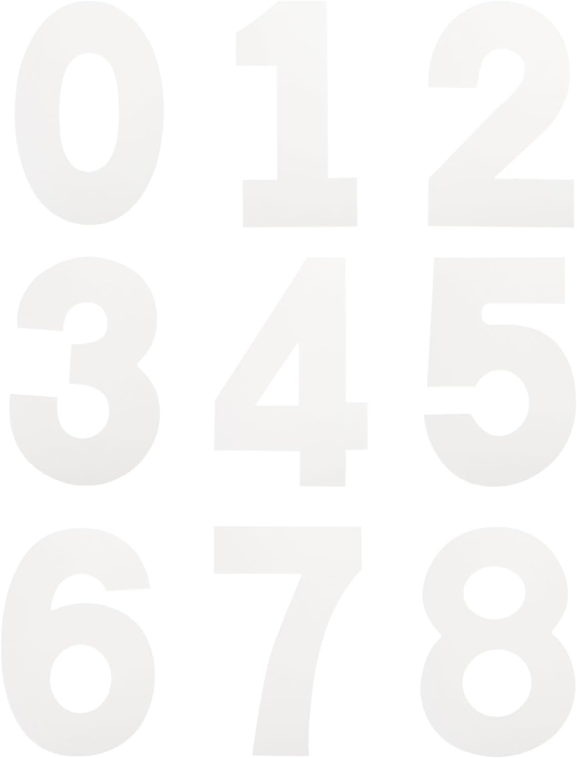 12 Inch Plastic Number Stencils Set 0-8 Address Number Stencil Templates for Cake Stencil Address Number Painting Stencils Templates