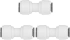 3pcs 1/4 Inch Straight Quick Connect Water Tube Fittings Water Purifiers Fittings Hose Connector Filter Tubing Hose for RO Reverse Osmosis System