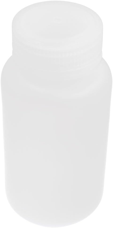 Plastic Lid 250mL 8 Oz Chemicals Storage White Reagent Bottle