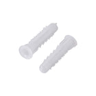 6x30mm Plastic Expansion Tube Bolts Column Frame Fixings White 200pcs