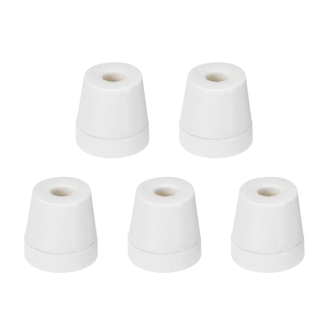 6.5mm Dia Ceramic Tapered Insulators Beads Alumina Porcelain Stepped Insulator for Heating Wire 5 Pcs