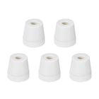 6.5mm Dia Ceramic Tapered Insulators Beads Alumina Porcelain Stepped Insulator for Heating Wire 5 Pcs