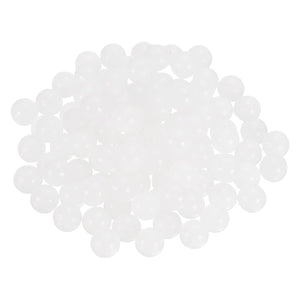 100Pcs Raised Panel Cabinet Door Spacers, 1/2"(12mm) Silicone Ball Stabilizers Bumpers for Cabinet Door Alignment Stress Distribution, White