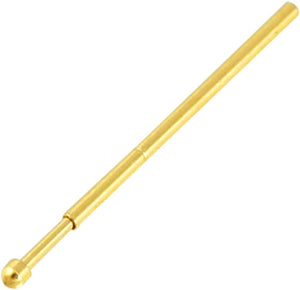 100 Pcs 0.8mm Dia Spherical Tip Spring Loaded Test Probe Pin