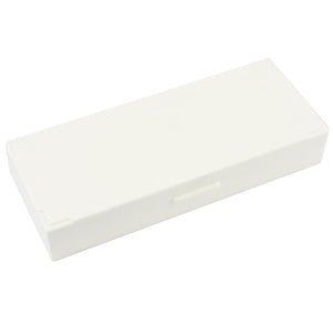 Beige Plastic Covered Microscope Glass Case Slide Box for 60 Slides