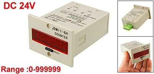 JDM11-6H 6자리 디스플레이 전자 카운터 렐리ay 제어 DC 24V