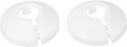 12mm 16mm Pipe Cover Decoration PP Plastic Escutcheon Collar for Water Pipes White 1 Set