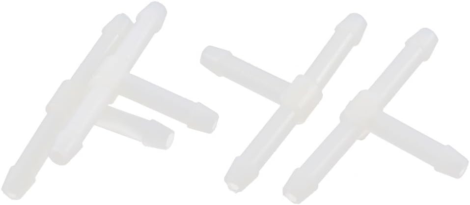 4 Pcs 3mm Plastic T Piece Connector Pipe Hose Joiner Water Tube Fitting