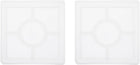 2 Pcs Square Medium Coaster Silicone Resin Mould, Tray Moulds for Casting, Epoxy Coasters Trays DIY Art Cup Bowl Mats, Candle Holder, Home Decoration, White