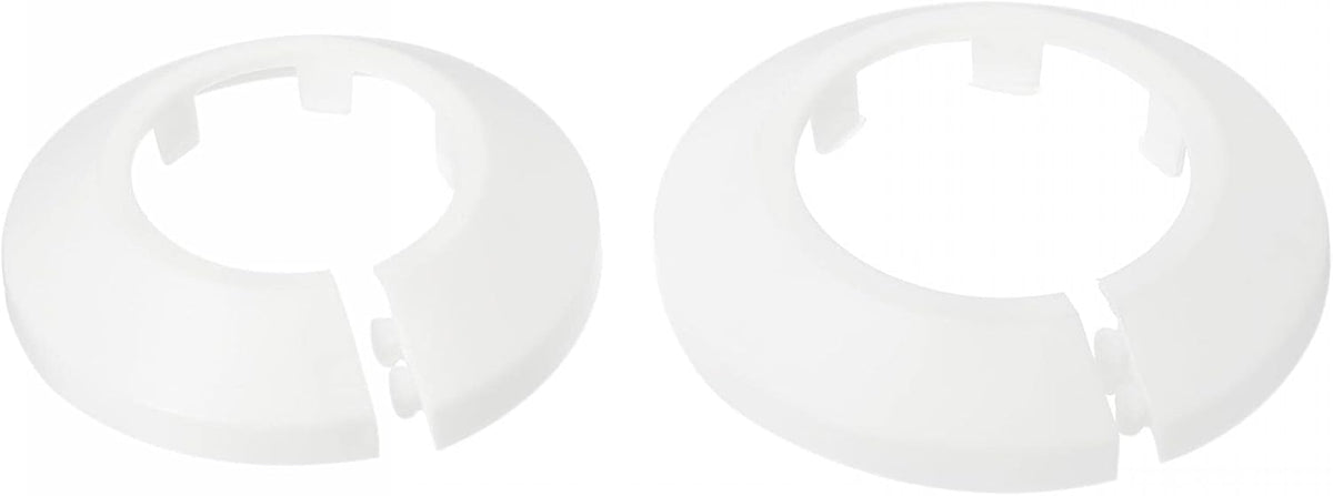 32mm 40mm Pipe Cover Decoration PP Plastic Escutcheon Collar for Water Pipes White 1 Set