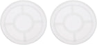 2 Pcs Round Medium Coaster Silicone Resin Mould, Tray Moulds for Resin Casting, Epoxy Resin Moulds for Coasters Trays DIY Art Cup Bowl Mats, Candle Holder, Home Decoration, White