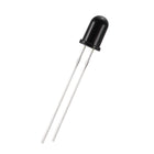 100pcs Photosensitive Diode Photodiodes Light Sensitive Sensors,5mm Black Round Head Receiver Diode