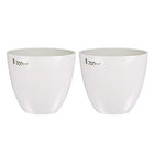 Porcelain Crucible Cup 300ml for Foundry Melting Casting Refining 2pcs