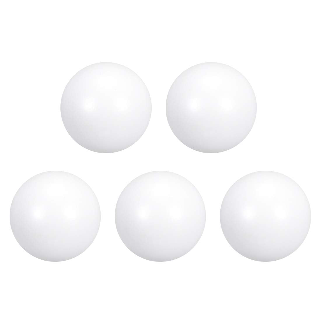 PTFE Ball, 10mm Diameter, Ground Finish, Diaphragm Pneumatic Pump White, 5pcs