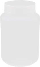 Lab Screw Lid Wide Mouth White Plastic Storage Reagent Bottle 250mL