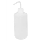 500mL Lab Right Angle Bent Tip Plastic Liquid Storage Squeeze Bottle 19cm Length, Transparent White
