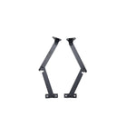 LinkMejor 2 Pcs Hinges de Support de Capot Noir, Pivotantes et Pliables