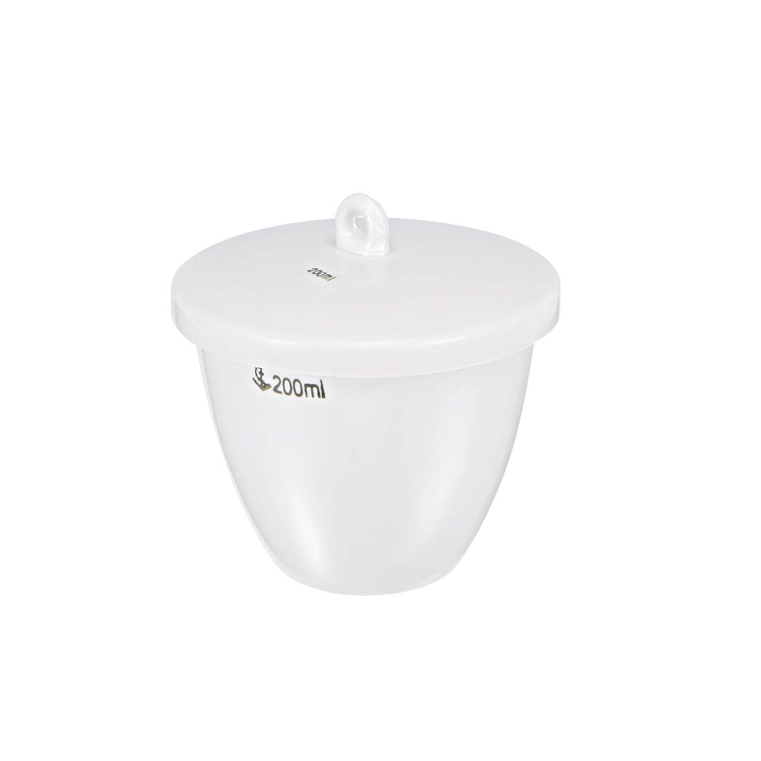 Porcelain Crucible Cup 200ml with Lid for Foundry Melting Casting Refining
