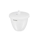 Porcelain Crucible Cup 200ml with Lid for Foundry Melting Casting Refining