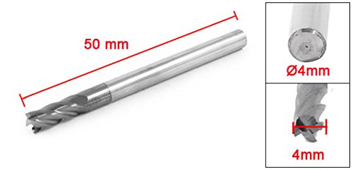 Hardware Fräser 4mm Schnittdurchmesser 4 Zähne Wolframkarbid Endmill