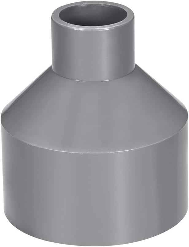 PVC DWV Reducing Coupling Schedule 40 Gray 25mm x 63mm Socket