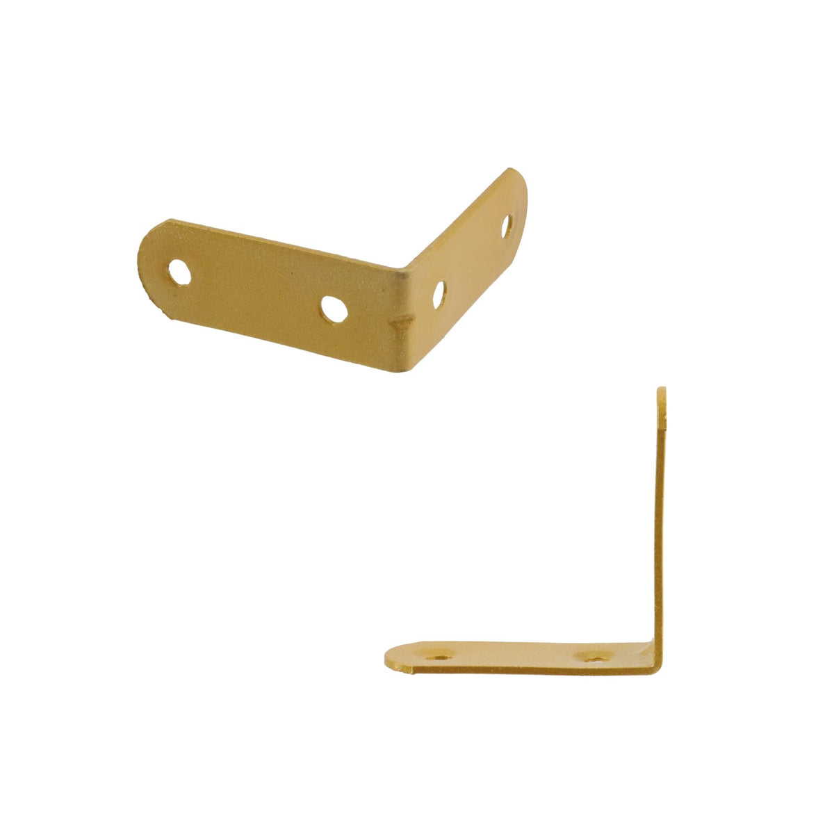 LinkMejor 1.85" L Shape Bracket Corner Braces 20PCS,Gold Right Angle Bracket