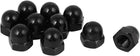 Acorn Hex Cap Nuts - 10Pcs M12 Dome Nuts Carbide Steel Hexagon Decorative Cap Nut for Screws Bolts Black
