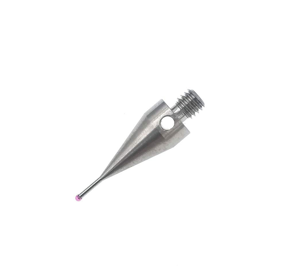 LinkMejor Cmm Touch Probe Tips CMM Stylus per Macchina CMM CNC Macchina M4 Thread Morsetto 1mm Diametro Punta Rubino Lunga 20mm A-5000-7545