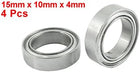 4pcs 15mm x 10mm x 4mm Double Shielded Ball Bearing for RC Model