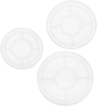 3 Pcs Round Coaster Silicone Resin Mould, Tray Moulds for Resin Casting, Epoxy Resin Moulds for Coasters Trays DIY Art Cup Bowl Mats, Candle Holder, Home Decoration, White