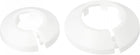 20mm 32mm Pipe Cover Decoration PP Plastic Escutcheon Collar for Water Pipes White 1 Set
