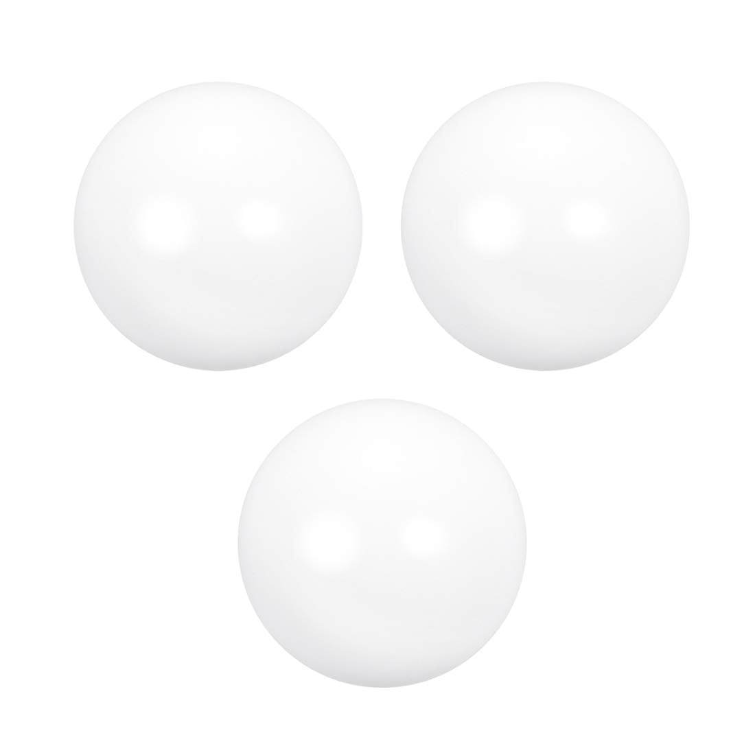 PTFE Ball, 32mm Diameter, Ground Finish, Diaphragm Pneumatic Pump White, 3pcs