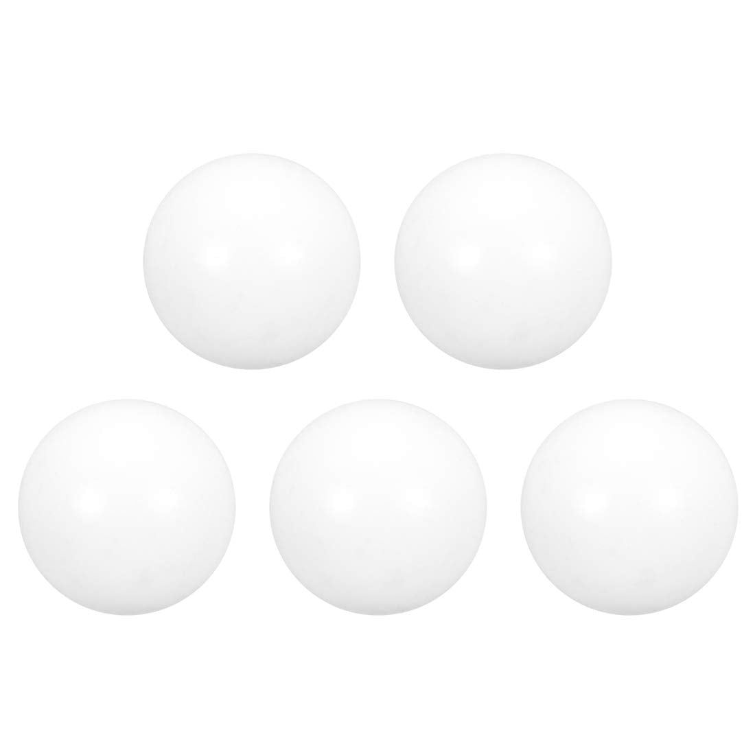 PTFE Ball, 15mm Diameter, Ground Finish, Diaphragm Pneumatic Pump White, 5pcs