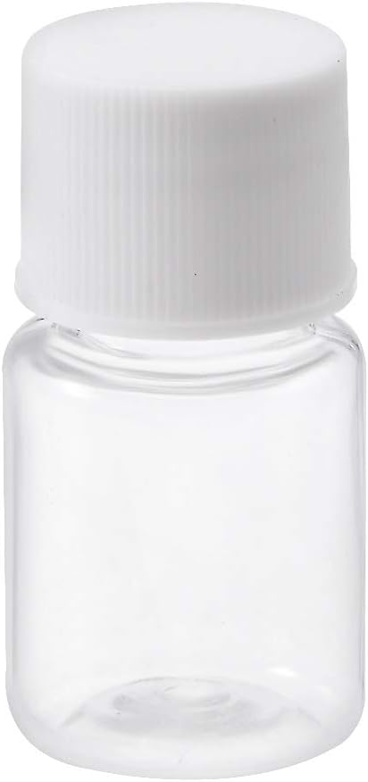 Plastic Lab Chemical Reagent Bottle, 5ml/0.17oz Wide Mouth Sample Sealing Liquid Storage Container, Transparent 100pcs